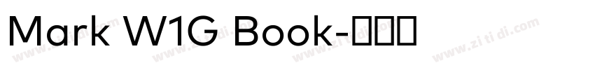 Mark W1G Book字体转换 Mark W1G Book字体转换